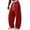 Red #4, variant on Men's Baggy Sweatpants Wide Leg Barrel Sweat Pants Drawstring Elastic Waist Loose Fit Slacks with Pockets, M