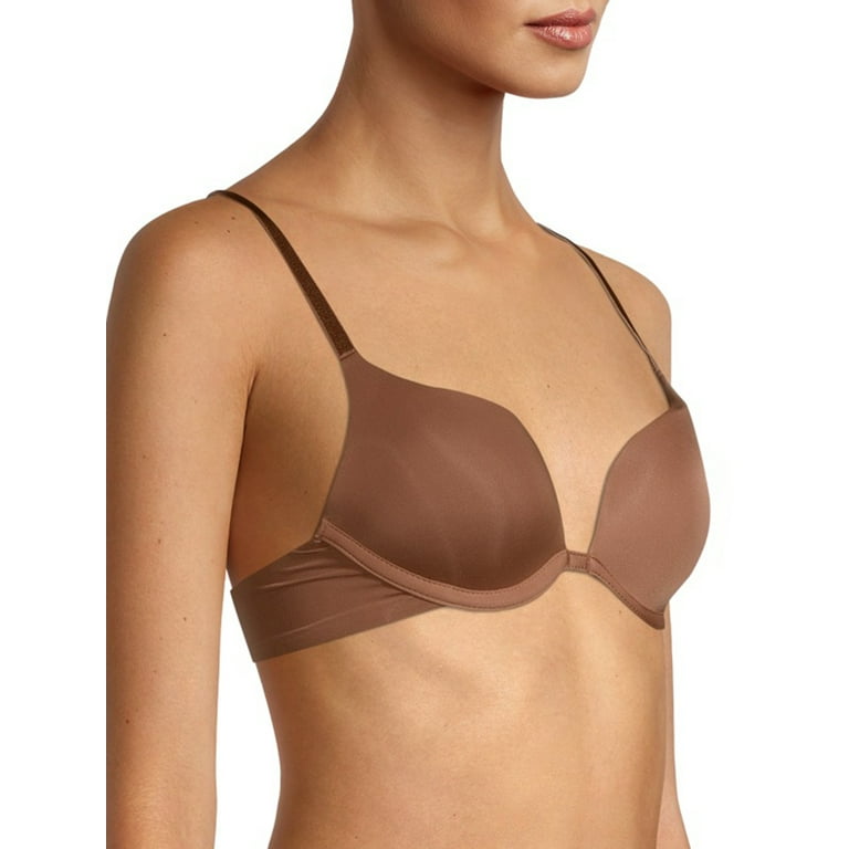 ブラジャー ^ ^ Women's Invisible TAILORED NSE AF Push-Up Bra Push Up Front Closure Racerback Seamless Lift Up T-Shirt Bra
