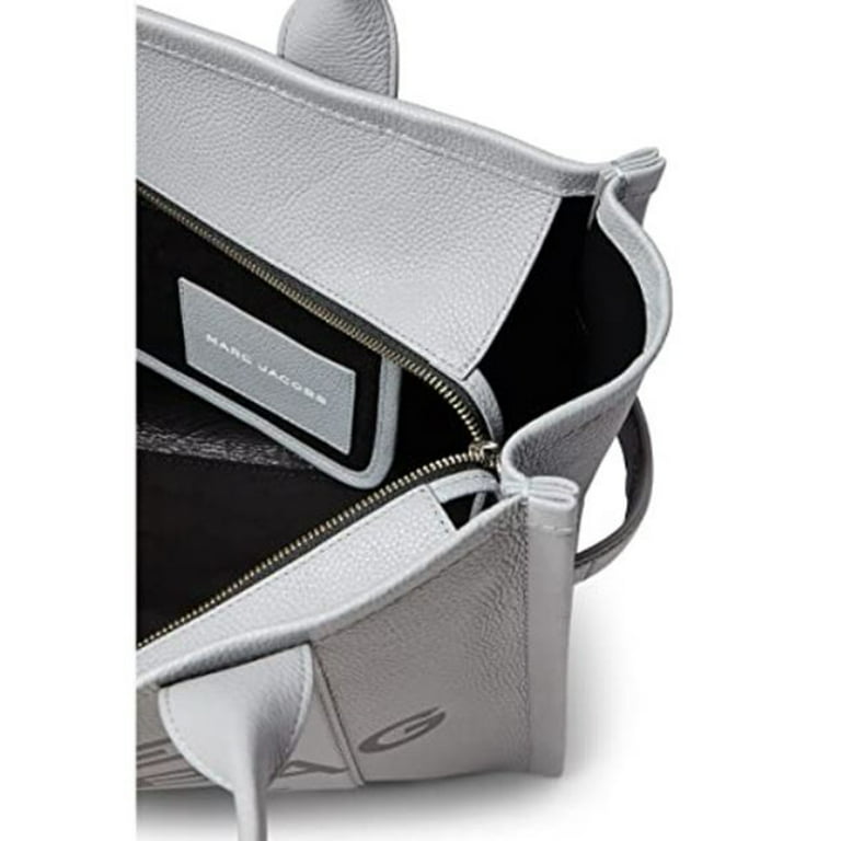 Marc Jacobs Womens The Leather Tote Bag Wolf Grey One Size Marc Jacobs Womens The Leather Tote Bag Wolf Grey One Size