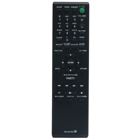 New RM-ANU093 Replace Remote for Sony Network Audio System NAS-SV20i NASSV20i