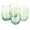 Green, variant on Blue Rose Polish Pottery Opal Confetti Water Glasses – Hand Blown Glassware Set, 18oz, Dishwasher Safe