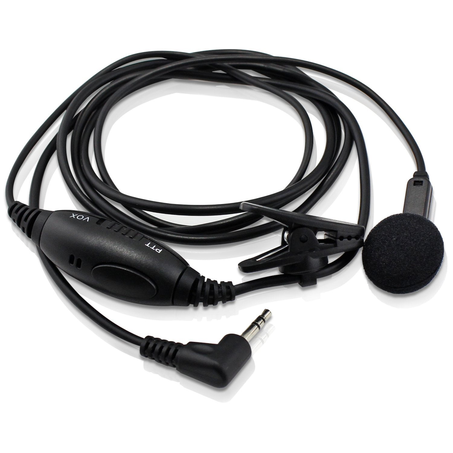 abcGoodefg 1 Pin 2.5mm Earpiece Headset with PTT Mic for Motorola