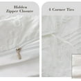 thumbnail image 6 of EMME Duvet Cover Set Microfiber, Tufted Twin Duvet Cover Set, Boho Bedding Sets for All Seasons, 2 Pieces Embroidery Chic Duvet Cover Full, 1 Duvet Cover + 1 Pillowcase (White, Twin), 6 of 7