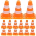 thumbnail image 1 of Shisuyan 20 Pcs Mini Panneaux de Signalisation Décorations Jouets Cônes de Signalisation Miniatures, 1 of 9