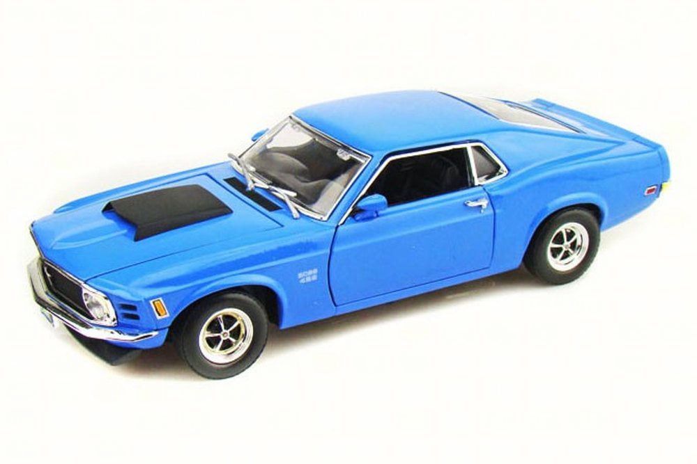 blue mustang toy car