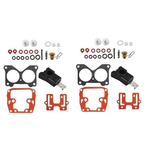 Labwork 2-Pack 439076 18-7046 Carburetor Rebuild Carb Repair Kit Fit for Johnson Evinrude V4 85HP-115HP V6 115HP-235HP Engines