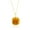 Square, variant on Beaux Bijoux 14K Gold Plated Sterling Silver Natural Amber Necklace - Natural Gemstone Jewelry - Genuine Amber Necklace for Women - Amber Sun Pendant Necklace