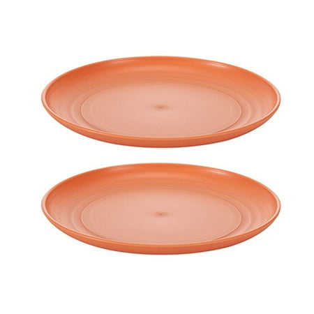 

Hloma 2Pcs Dinner Plate Stackable Anti-slip Base Plastic Home Resilient Kitchen Plate for Kitchen