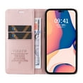 thumbnail image 5 of Allytech Case for iPhone 14 Pro 6.1",Leather Wallet Folding Case Kickstand and RFID Blocking Credit Card Slots Magnetic Closure Compatible with iPhone 14 Pro, Rosegold, 5 of 8