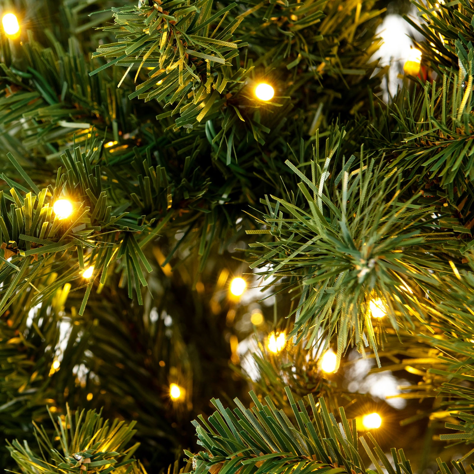 Costway 8 FT Pre-lit Artificial Christmas Tree, Indoor