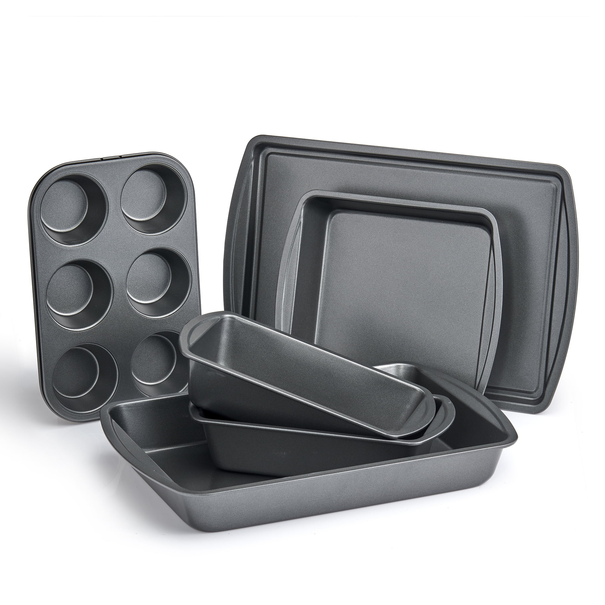 Basics 6 Piece Nonstick, Carbon Steel Oven Bakeware Baking Set, 40.5  cm x 28.5 cm x 15 cm