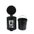 thumbnail image 2 of Better Homes & Gardens 1.3 Gal (5L) Black Stainless Steel Bathroom Step Garbage Can, 2 of 7