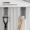 thumbnail image 4 of Outsunny 6.5'x4' Lockable Outdoor Storage Shed w/ Foundation Sliding Doors, 4 of 10