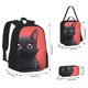 thumbnail image 2 of Disketp Cute Black Kitten Cartoon Mochila Estampada de Gran Capacidad con Lonchera y Estuche, Set de 3 Piezas para Estudiantes, 2 of 7