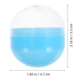 PRETYZOOM 50pcs 75mm Round Vending Machine Capsules - Empty Plastic Balls For Bingo, Raffle, Party Favors & Crafts