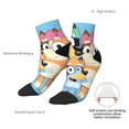 thumbnail image 6 of Silaia Bluey Print Adult Socks,Ankle Athletic Running Socks,Cushioned Breathable Low Cut Sports Tab Socks for Men and Women,Moisture-Wicking Crew Socks, 6 of 7