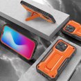 thumbnail image 3 of ExoGuard For iPhone 14 Pro Case, Phone Case with Screen Protector and Kickstand (Orange), 3 of 7