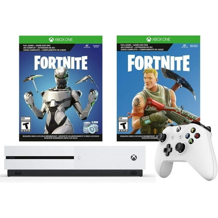 Xbox One S Fortnite Eon Cosmetic Epic Bundle Fortnite Battle Royale Eon Cosmetic 2 000 V Bucks And Xbox One S 1tb Gaming Console With 4k Blu Ray - 