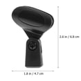 thumbnail image 2 of RUNROTOO Support de Microphone pour Microphone Sans Fil Plastique Noir Cuivre Durable Réglable Universel Lot de 5, 2 of 8