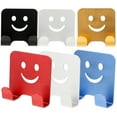 thumbnail image 3 of Shisuyan 6 pcs Back Door Strong Stick Hook Hanging Clothes Hook Traceless No Nail Towel Hook for Home Use (Assorted Color), 3 of 8
