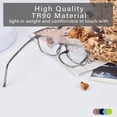 thumbnail image 3 of Gafas con bloqueo de luz azul FONHCOO TR90, montura moderna, 3 of 7