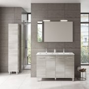 Ws Bath Collections Logic 120 WE Logic Vanities 48 Free Standing Double Basin Vanity Set