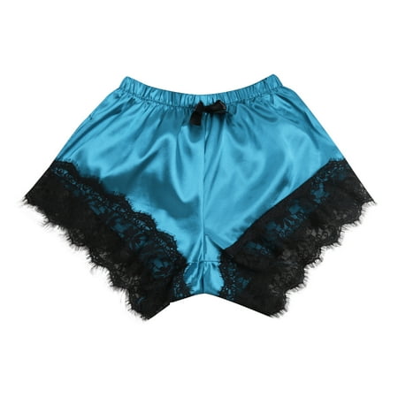 

TIHLMK Short Pants for Women Deals Clearance Women Satin Sexy Stain Pajamas Bowknot Shorts Pyjamas Gift for Women
