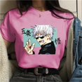 thumbnail image 3 of Camiseta de manga corta Satoru Gojo, camiseta informal de cuello redondo, ropa de calle de moda, camisetas Harajuku de Anime, 3 of 5