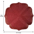thumbnail image 7 of Red Beaded Placemats Set of 2 for Dining Coffee Table Scratch Heat Stain Resistant Charger Kitchen Decor Durable Tablemats - Fall Autumn Thanksgiving Holiday - 13.75 Inches, 7 of 7