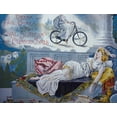 thumbnail image 2 of Vintage Apple Collection 18x15 White Modern Wood Framed Museum Art Print Titled - Bike 09, 2 of 4