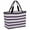 Purple Grey, variant on Purple Grey Stripe Beach Bag for Women, Large Breathable Mesh Beach Tote Bag, Minimalist Farmhouse Striped Sandproof Lightweight Travel Bags for Vacation Picnic Swimming Pool 15.7"x15.7"x9.1"