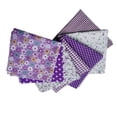 thumbnail image 4 of pitrice Ensemble de 7 Pcs en Coton Imprimé Floral Coloré pour Couture Style Mixte Patchwork Violet, 4 of 7