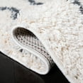thumbnail image 5 of SAFAVIEH Venus Carleen Chevron Shag Area Rug, Ivory/Dark Grey, 3'11" x 6', 5 of 9