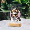 thumbnail image 2 of Happy Mother's Day Best Shetland Sheepdog Mom Ever Acrylic Plaque Sign Ashwood Base Sheltie Dog Lover Gifts Home Desk Decor - 03002, 2 of 5