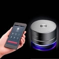 thumbnail image 2 of Altavoz Bluetooth inalámbrico portátil con micrófono incorporado, llamada manos libres, línea AUX, tarjeta TF, sonido HD y graves para iPhone, iPad, teléfono inteligente Android y más Oro rosa Sincero  Ropa, 2 of 3