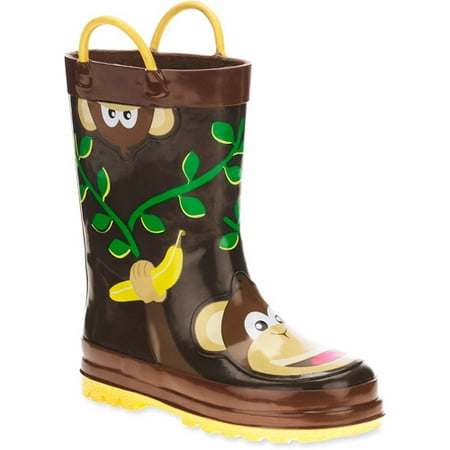 Toddler Boys' Monkey Rain Boots - Walmart.com