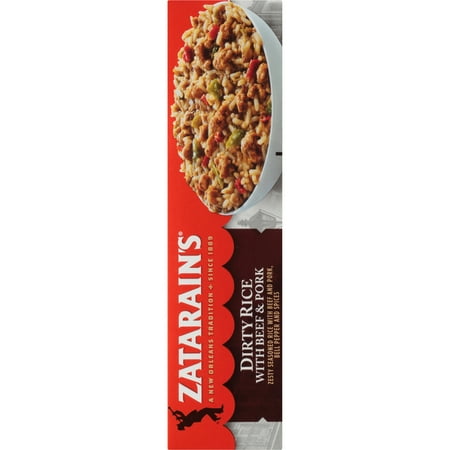 Zatarain's No Artificial Flavors Frozen Dirty Rice With Beef And Pork, 10 oz Box