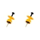 thumbnail image 3 of Soidarity Aparejos de pesca Señuelos Clip de bloqueo Jigging Fish Baits Gadget para al aire libre Agua dulce Mar Barco Agua de mar Naranja Naranja 2piezas Soidarity CBP267305, 3 of 6