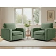 thumbnail image 4 of COOLHUT 360° Swivel Accent Chair Set of 1, 36.2" Wide Accent Chair Armchair, Comfy Upholstered Single Sofa Chair for Living Room and Bedroom, Green, 4 of 13