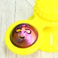 thumbnail image 2 of 1 juguete giratorio para gatos con forma de bola, juguete para rascar y picar, con ventosa y flash, material educativo para gatos, color amarillo, 2 of 6
