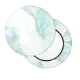 thumbnail image 2 of Lsque Gold Lines Marble Watercolor Pattern Round Bar chair cushion covers Velvet Fabric Premium Comfort Protects from Scratches and Stains for 14-17 Inch Chair-14 inch, 2 of 7