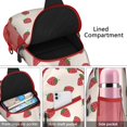 thumbnail image 2 of Petit Sac à Dos de Voyage à Imprimé Fraise Rouge, Sac Bandoulière Léger et Durable avec Rangement Multi-Couches, Idéal pour les Amateurs de Plein Air et les Utilisateurs à la Mode, 2 of 6