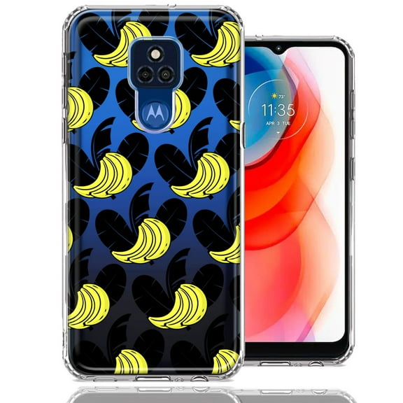 MUNDAZE For Motorola Moto G Play 2021 Tropical Bananas Design Double Layer Phone Case Cover