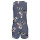 thumbnail image 2 of Gibobby pantalones deportivos Mujeres Summer Casual Print Jumpsuit High cintura Playsuits Sleeveveless Jumpsuit strappy Beach Pocket Romper(Gris， XXL), 2 of 5