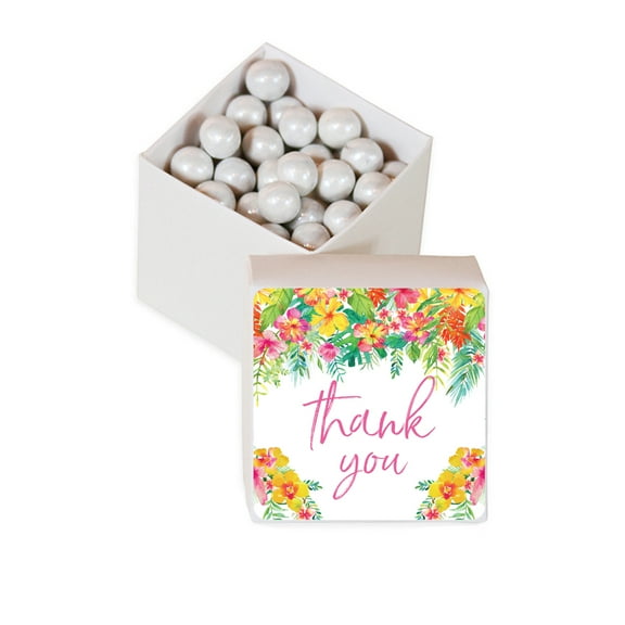 Tropical Floral Garden Party Wedding, Favor Box DIY Party Favors Kit, Thank You, 20-Pack