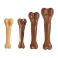 thumbnail image 3 of Flmtop Wear Resistant Artificial Bone Dog Teeth Cleaning Chewing Interaction Pet Toy Brown, 3 of 9
