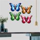 thumbnail image 3 of 3d para mariposa, arte del hierro, decoración de pared, coloridas mariposas colgantes, jardín del hogar, 3 of 4