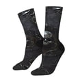 thumbnail image 1 of Balery Ornate Dark Skull Book Calcetas Largas con Estampado para Hombre y Mujer – Suaves y Transpirables, Talla Única (US 5-11), 1 of 6