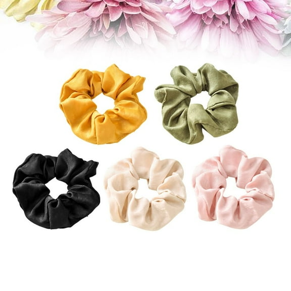 LOLIPPYY 5 Pcs Ponytail Hair Tie Cloth Keeps Hair in Place for Girls Any Occasions
