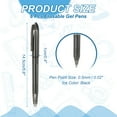 thumbnail image 2 of Uxcell 6Pcs Erasable Gel Pens, 0.5mm Fine Point Heat Erasable Marking Pen with Cap Smooth Writing Fabric Markers for Sewing Drawing Writing Planner, Black Ink, 2 of 6
